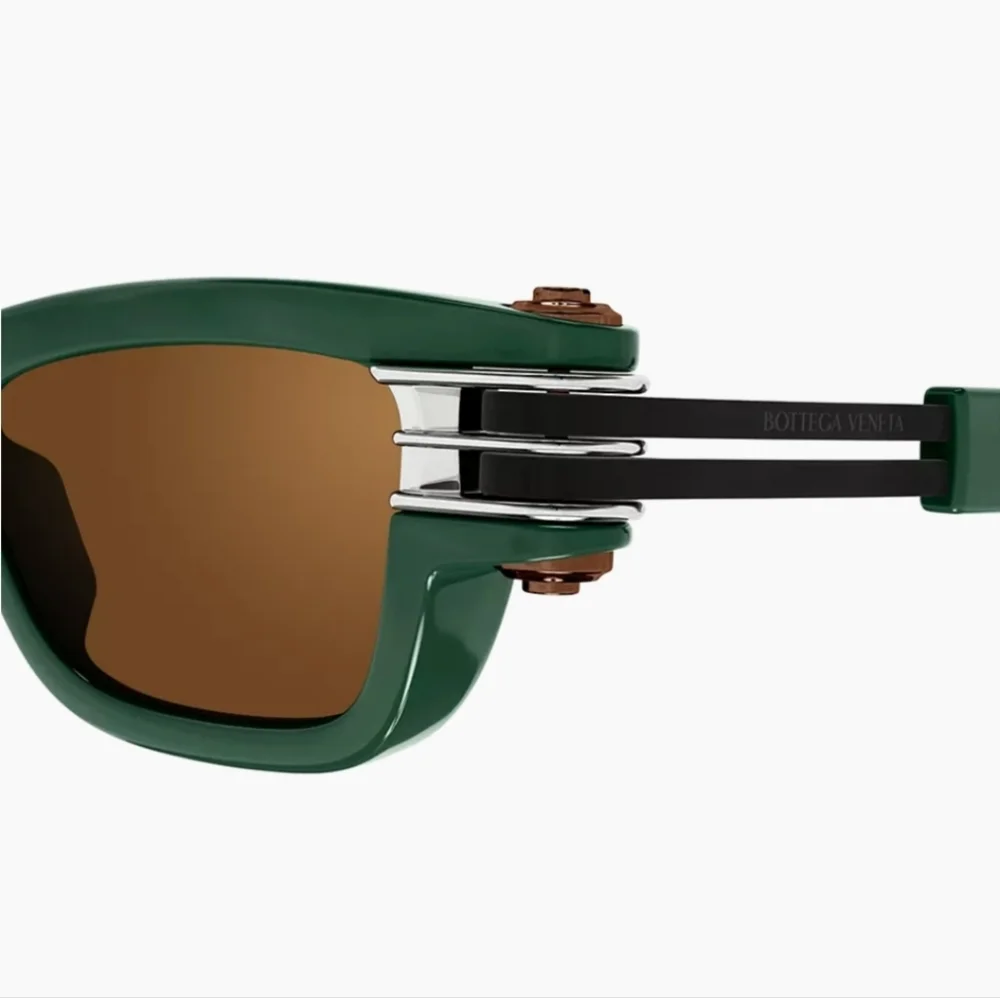 Bottega Veneta Bolt Rectangle Frame Sunglasses - Picture 2 of 9